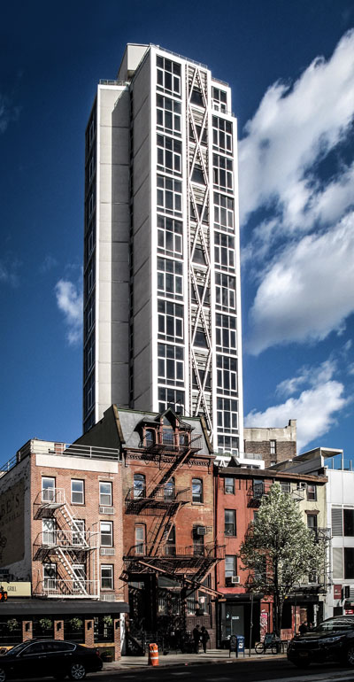 ugly sprawl on the bowery