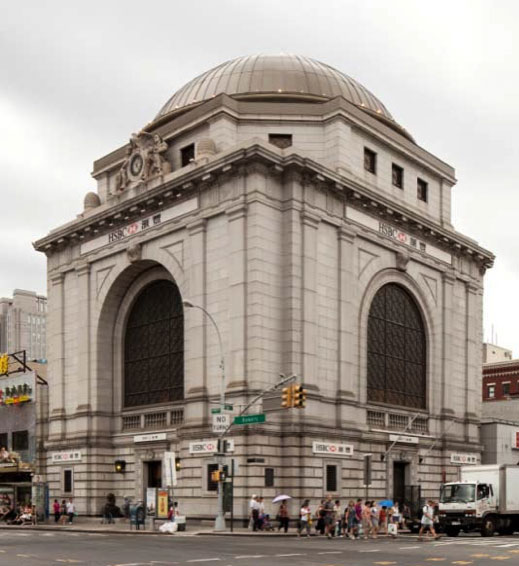 Landmarked Savings Bank
 on the Bowery