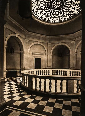 Landmarked Savings Bank interior on the Bowery